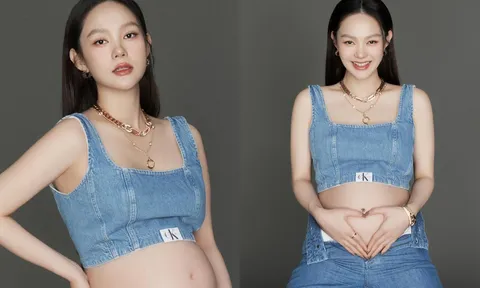 Mẹ bầu Minh Hằng diện đồ hở bạo, nhan sắc rạng rỡ trong tháng cuối thai kỳ