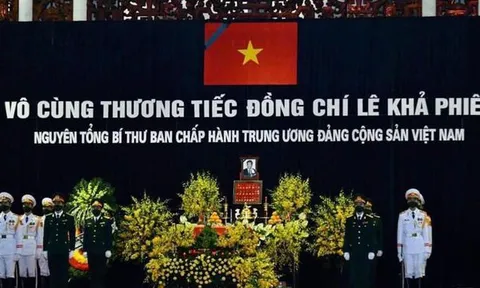 Hôm nay cử hành lễ truy điệu và an táng nguyên Tổng Bí thư Lê Khả Phiêu
