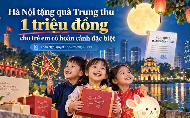 Mỗi trẻ em được tặng quà 1.000.000 đồng vào ngày Tết Trung thu năm 2026 được trao tặng bởi Thành phố theo Nghị quyết 16 khi thuộc trường hợp nào?